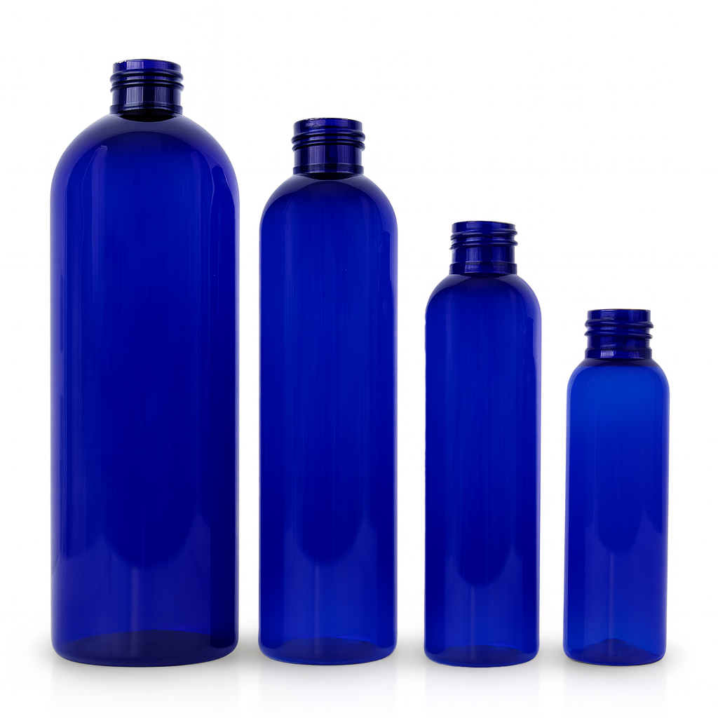 Cobalt PET Cosmo Bottles Sample