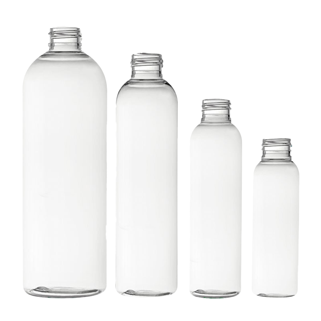 Clear PET Cosmo Bottles Sample