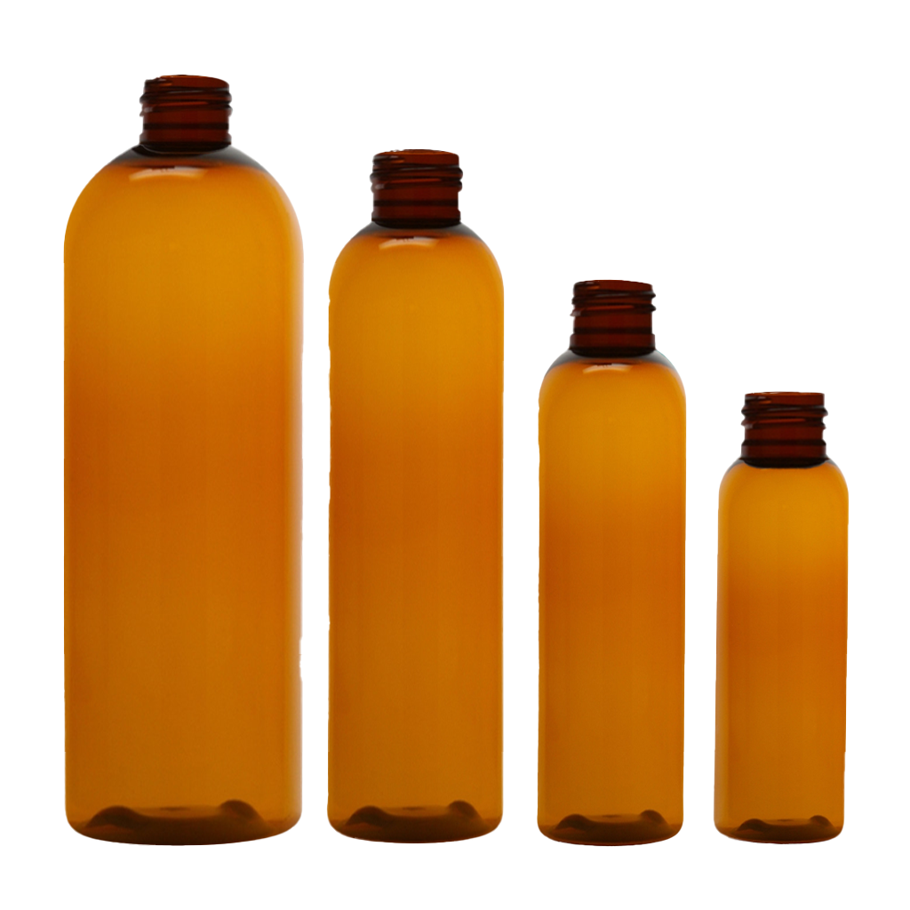 Amber PET Cosmo Bottles Samples
